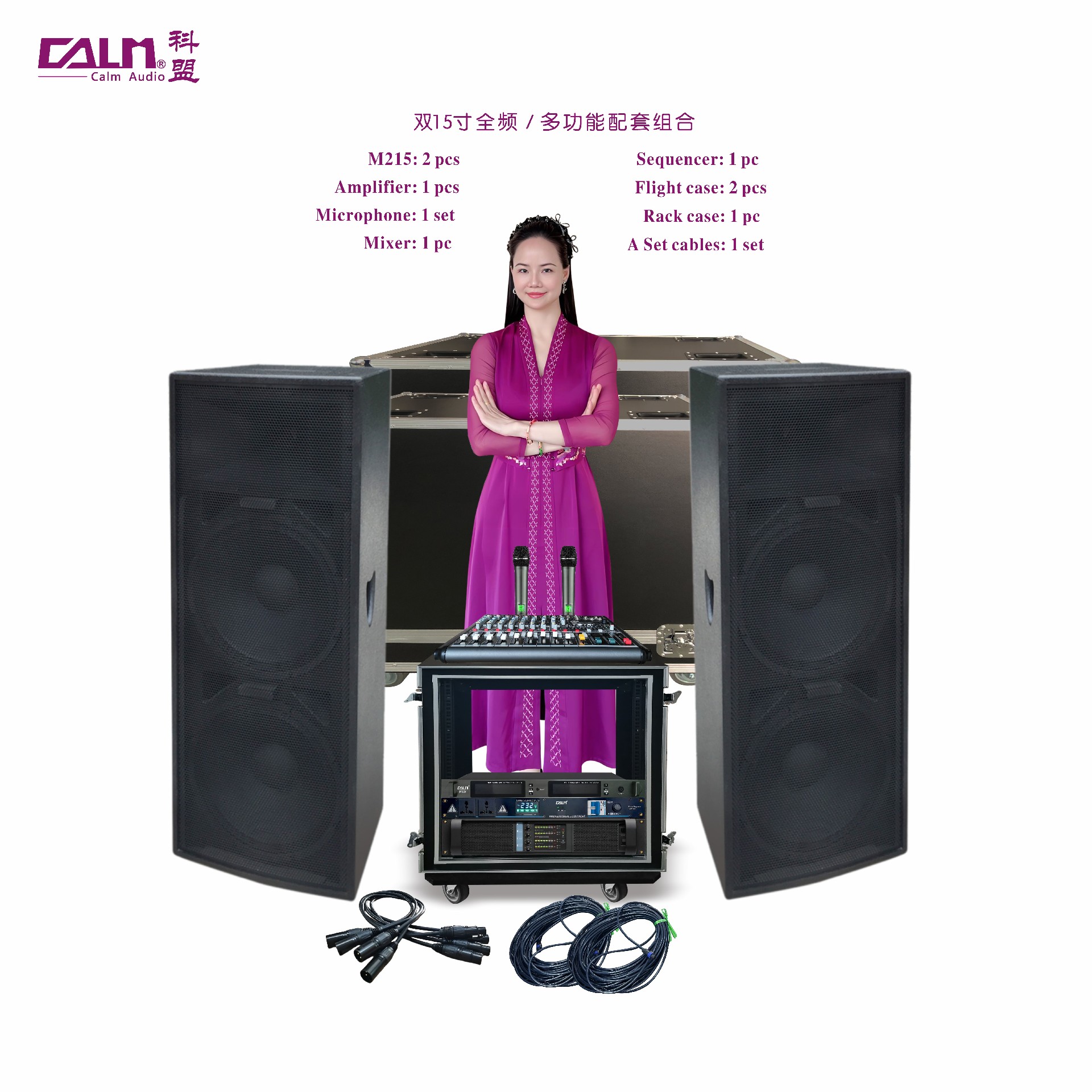 雙15寸多功能全頻 配套組合